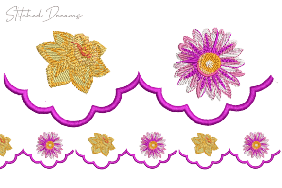 Elegant Floral Border Embroidery Design Review