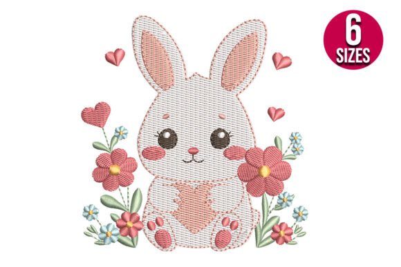 Review: Floral Baby Bunny with Hearts for Holiday Crafts