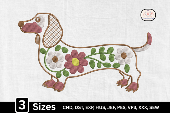 Review: Floral Dachshund Cute Dog for Apparel