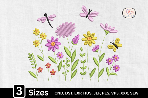 Review: Floral Garden Dragonfly Wildflower for Apparel