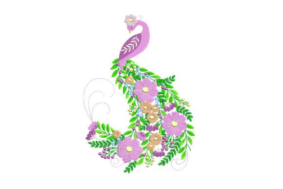 Review: Floral Peacock Embroidery Design for Boutique Sweatshirts