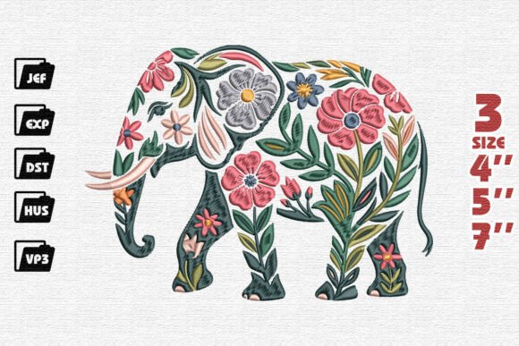 Review: Folk Art Floral Elephant Design