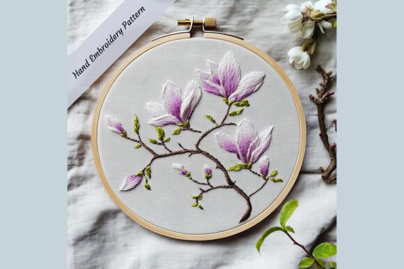 Review: Magnolia Hand Embroidery Pattern 02 for Etsy
