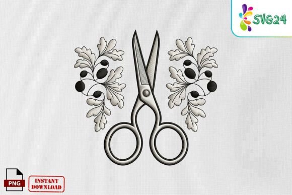 Review: Scissors Floral Embroidery PNG for Craft Fairs