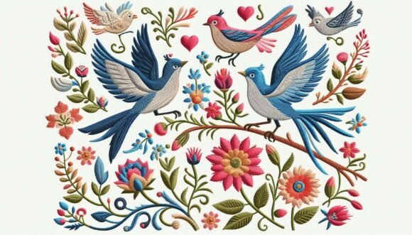Reviewing Embroidery Floral Birds for Real Projects
