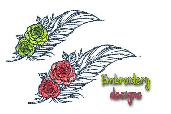 Reviewing Floral Feather Machine Embroidery for Gifts