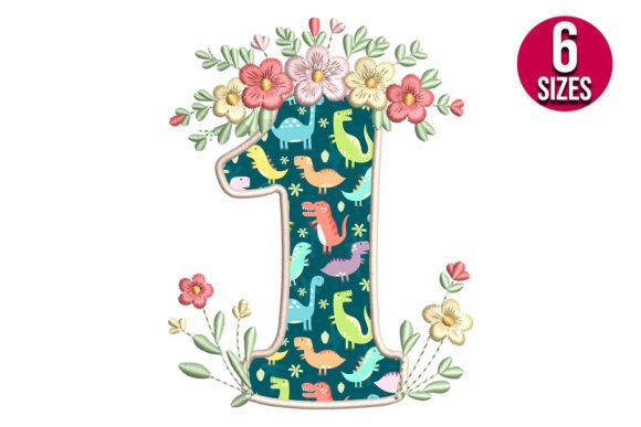 Reviewing the Floral Number One Applique